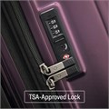 Samsonite Набор из 2 серебристых чемоданов, 21/28 дюймов, легкий, с расширяемым объемом и 4 поворотными колесами, замок TSA 11241113