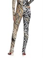Леггинсы с высоким поясом и принтом цепей от Area, 80% полиамид/20% эластан, итальянский дизайн 11021523