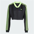 Кроп-лонгслив с жаккардовой текстурой Adidas Originals Adicolor в стиле футбольных 2000-х 11221061