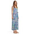 Макси-платье Tommy Bahama Frond Grove с цветочным принтом и регулируемым поясом без рукавов 11226635