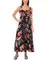 Тропическое макси-платье с принтом и веревочными бретелями от Vince Camuto 11226529