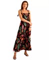 Тропическое макси-платье с принтом и веревочными бретелями от Vince Camuto 11226529