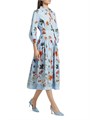 Платье-рубашка Raya от Cara с цветочным принтом, поясом и верхом с перьями 11028024