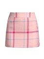 Мини-юбка в клетку Undra Celeste с застежкой на молнии сзади и боковыми карманами, 100% вискоза 11165078