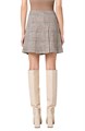 Плиссированная клетчатая юбка Glen от Akris Punto с застежкой на скрытой молнии, Испания 10047986