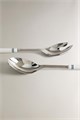 Zara Home Салатный набор из нержавеющей стали с эмалированными керамическими ручками, 2 предмета 11229534