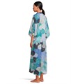 Кафтан N by Natori Botanic Melody из сатина с V-образным вырезом и боковым разрезом 11230665