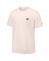 Tommy Bahama Мужская кремовая футболка с коротким рукавом и вышитым логотипом Cincinnati Reds Fly Ball Club 11222448