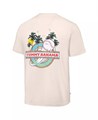 Tommy Bahama Мужская кремовая футболка с коротким рукавом и вышитым логотипом Cincinnati Reds Fly Ball Club 11222448