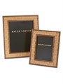 Ralph Lauren Рамка для фотографий Bailey из ротанга и кожи, подходит для фото 5 , x 7 , и 8 , x 10 ,, легко очищается 11012298
