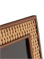 Ralph Lauren Рамка для фотографий Bailey из ротанга и кожи, подходит для фото 5 , x 7 , и 8 , x 10 ,, легко очищается 11012298