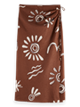 Scotch &amp, Soda Юбка-обертка Inky Sun из льняной смеси для солнечных дней (55% лен) 11234606