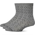 Носки Smartwool Everyday Cable Crew 3-Pack из 73% шерсти с ребристой резинкой для комфорта 11202180