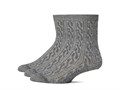Носки Smartwool Everyday Cable Crew 3-Pack из 73% шерсти с ребристой резинкой для комфорта 11202180