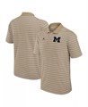 Jordan Мужское полосатое поло Michigan Wolverines Primetime Victory с легкой тканью и технологией Dri-FIT 11222543