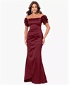 Элегантное платье Xscape без рукавов с прямым вырезом и длинным силуэтом для миниатюрных фигур 11233635