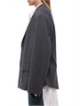 Блейзер Driver Boxy от Helmut Lang из эластичной шерсти с большими плечевыми накладками и скрытой застежкой 10048138