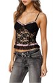 Кружевной корсет-топ Ellen от Edikted с рюшами, регулируемыми бретелями и застежкой на пуговице 10047080
