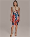 Элегантное платье-футляр Donna Karan New York для миниатюрных женщин, без рукавов 11172027