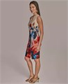 Элегантное платье-футляр Donna Karan New York для миниатюрных женщин, без рукавов 11172027