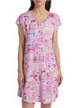 Платье с цветочным узором Bridgette с короткими рукавами от Johnny Was, 50% хлопок/50% модал 11166308
