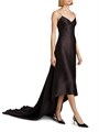 Элегантное вечернее платье Michael Kors c хвостом-русалки из итальянского сатина, V-образным вырезом 11168604