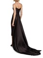 Элегантное вечернее платье Michael Kors c хвостом-русалки из итальянского сатина, V-образным вырезом 11168604