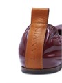 Лаковые кожаные балетки Lanvin с круглым носком и плоским каблуком 1 см для стильного образа 11010541