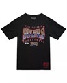 Mitchell &amp, Ness Черная мужская футболка Philadelphia 76ers Worldwide Collection Glow Up с круглым вырезом, 100% хлопок 11223148