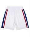 Mitchell &amp, Ness Мужские белые шорты Philadelphia 76ers 1996-97 Hardwood Classics из сетчатой ткани с эластичным поясом 11223783