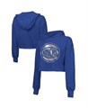 Majestic Женское трикотажное худи Royal New York Knicks с укороченным кроем и флисовой подкладкой 11237250