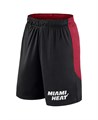Logo Athletic Мужские шорты Miami Heat Launch Performance чёрного и красного цветов с эластичным поясом и логотипом команды 11223144