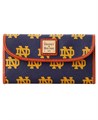 Dooney &amp, Bourke Стильный клатч с логотипом Notre Dame Fighting Irish, 7 карманами для карточек и отделением для документов 11173332