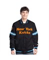 Молодежная черная куртка New York Knicks Starter Scout Varsity с кнопками и объемным логотипом на спине 11225870