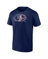 Logo Athletic Мужская синяя футболка San Francisco 49ers Americana из лёгкого хлопка с коротким рукавом и классическим кроем 11223128