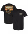 Checkered Flag Sports Мужская чёрная графическая футболка NASCAR Moonshine Runners с круглым вырезом из 100% хлопка 11239106