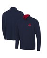 Antigua Мужской лонгслив Boston Red Sox Content с 1/4 молнией из ткани с четырёхсторонней растяжкой 11223153