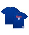 Mitchell &amp, Ness Мужская хлопковая футболка с нашивками и круглым вырезом Philadelphia 76ers Hardwood Classics 11222840