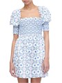 Hill House Home Мини-платье Nap Dress Lila с завышенной талией, карманами и объёмными рукавами, 100% хлопок 11167858