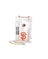 Logo Brand Прозрачная сумка через плечо San Francisco Giants с цепочным ремнём и замком 11239542
