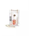 Logo Brand Прозрачная сумка через плечо San Francisco Giants с цепочным ремнём и замком 11239542