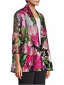 Caroline Rose Кардиган с вышивкой Abundant Blooms, шалька, свободный крой, 100% полиэстер 10043030