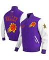 Pro Standard Молодёжная фиолетовая куртка Phoenix Suns City Edition 2024/25 из шерсти с полной застёжкой-молнией 11224160