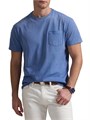 Мужская хлопковая футболка Polo Ralph Lauren Classic-Fit с коротким рукавом и карманом 11014488