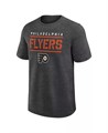 Logo Athletic Мужская футболка Philadelphia Flyers Top Notch из серого меланжевого хлопка с яркой печатью 11222371