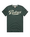 Мужская зелёная трикотажная футболка San Diego Padres Hyper Local от бренда Homage 11239491