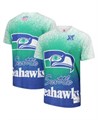 Футболка с коротким рукавом Mitchell &amp, Ness с винтажным логотипом и графикой сплэша Seattle Seahawks 11224689