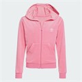 Женское худи из велюра с узким фасоном и логотипом Trefoil от adidas Originals 11240107