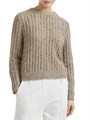 Brunello Cucinelli Дизайнерский свитер из мягкой шерсти, кашемира и мохера с ребристым узором, произведенный в Италии 11167870