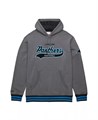 Мужское хлопковое худи Mitchell &amp, Ness с логотипом Carolina Panthers, флисовая подкладка, уютный лонгслив 11238839